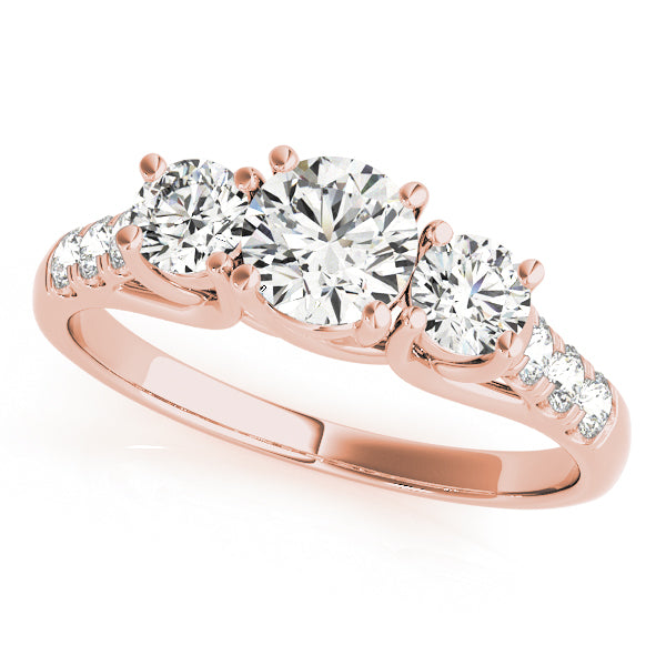 Round Three-Stone Diamond Engagement Ring · 2.01 ct tw