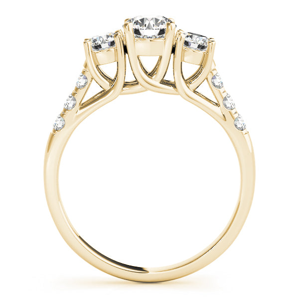 Round Three-Stone Diamond Engagement Ring · 1.21 ct tw