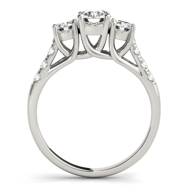 Round Three-Stone Diamond Engagement Ring · 1.35 ct tw