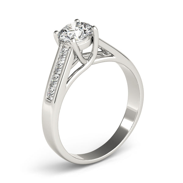 Round Trellis Diamond Engagement Ring · 0.70 ct tw