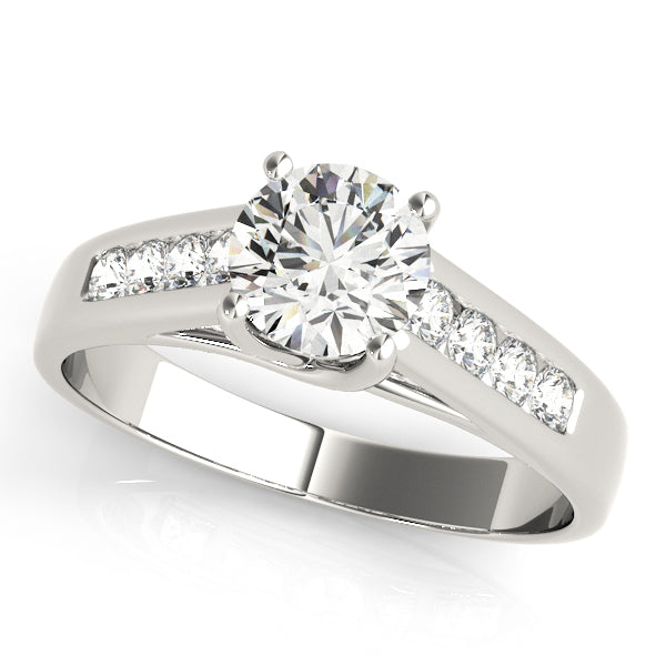 Round Trellis Diamond Engagement Ring · 0.70 ct tw