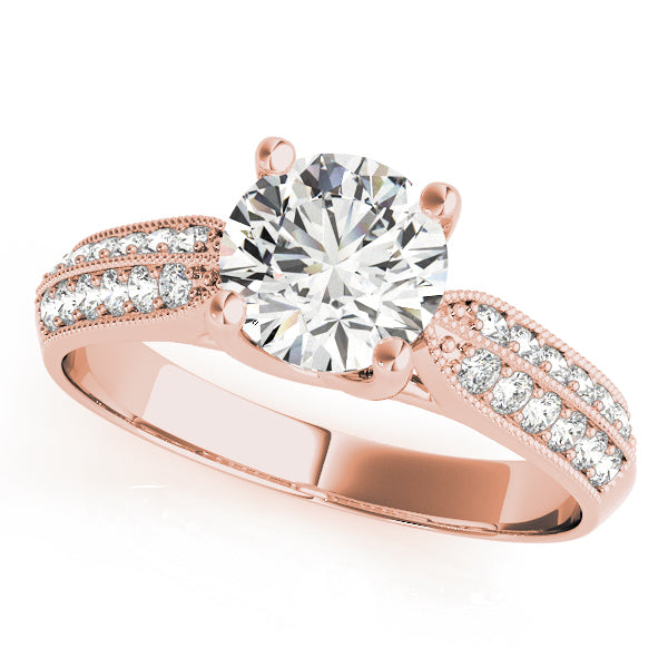 Round Trellis Diamond Engagement Ring · 1.24 ct tw
