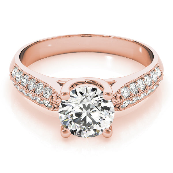 Round Trellis Diamond Engagement Ring · 0.49 ct tw