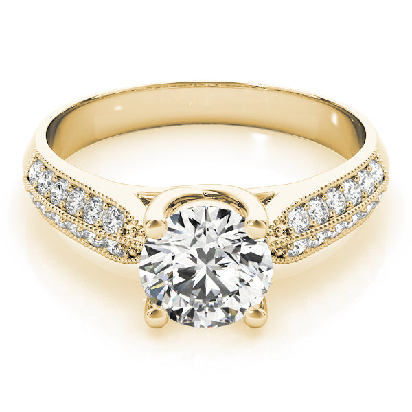 Round Trellis Diamond Engagement Ring · 1.24 ct tw