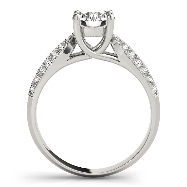 Round Trellis Diamond Engagement Ring · 0.68 ct tw