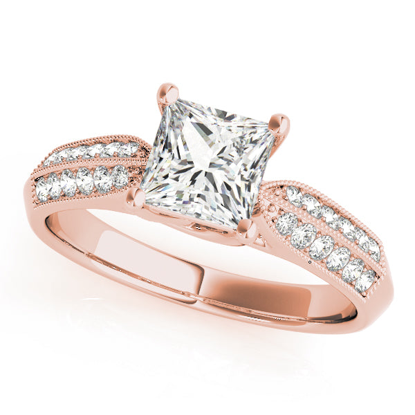 Square Trellis Diamond Engagement Ring · 0.78 ct tw