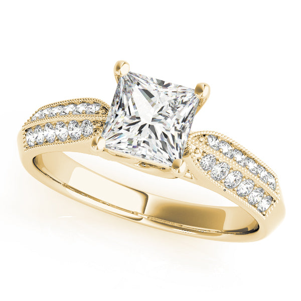 Square Trellis Diamond Engagement Ring · 2.90 ct tw