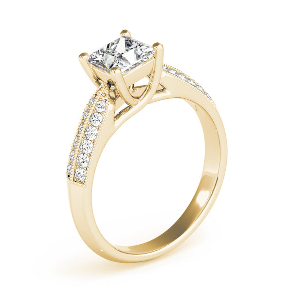 Square Trellis Diamond Engagement Ring · 0.78 ct tw
