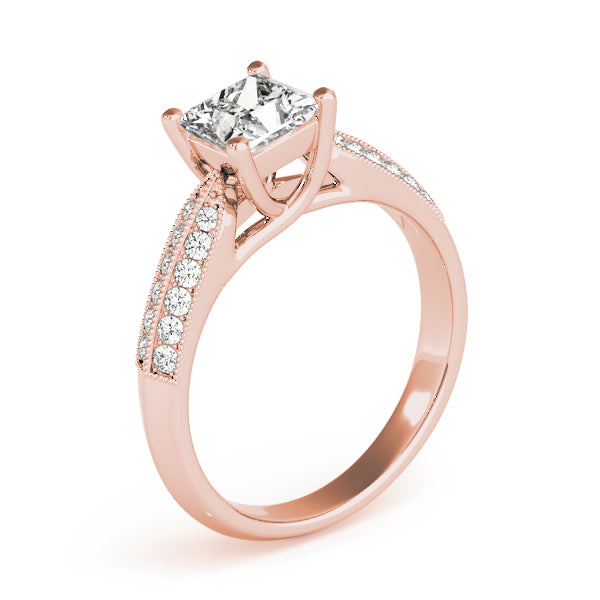 Square Trellis Diamond Engagement Ring · 0.78 ct tw