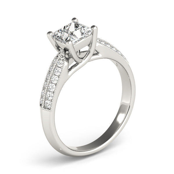 Square Trellis Diamond Engagement Ring · 0.78 ct tw