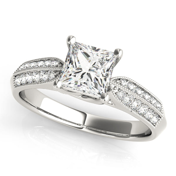 Square Trellis Diamond Engagement Ring · 2.20 ct tw