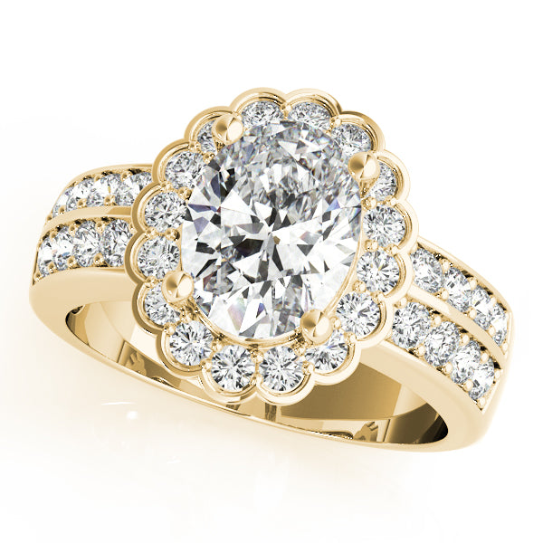 Oval Gemstone Engagement Ring · 0.34 ct tw