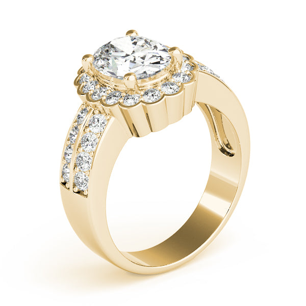Oval Gemstone Engagement Ring · 0.34 ct tw