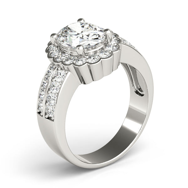 Oval Gemstone Engagement Ring · 0.34 ct tw