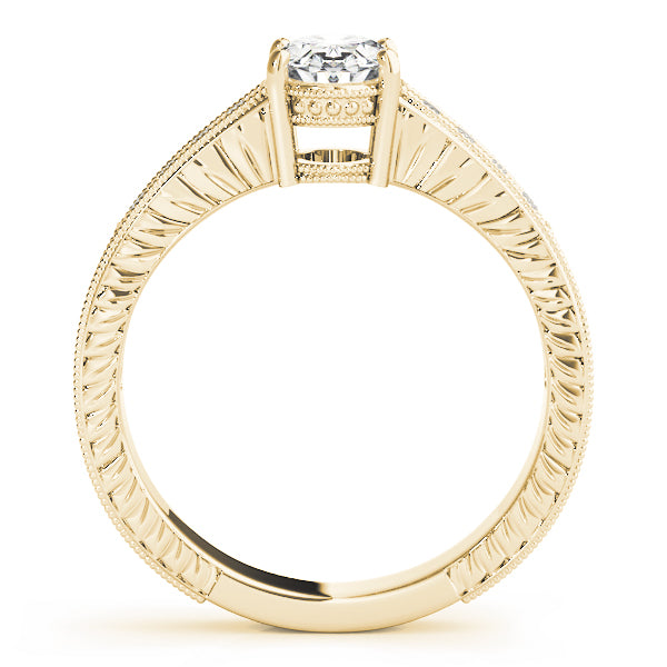 Oval Single Row Prong Set Diamond Engagement Ring · 0.20 ct tw