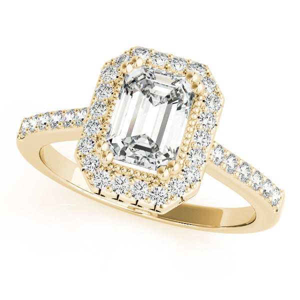 Emerald Gemstone Engagement Ring · 0.38 ct tw