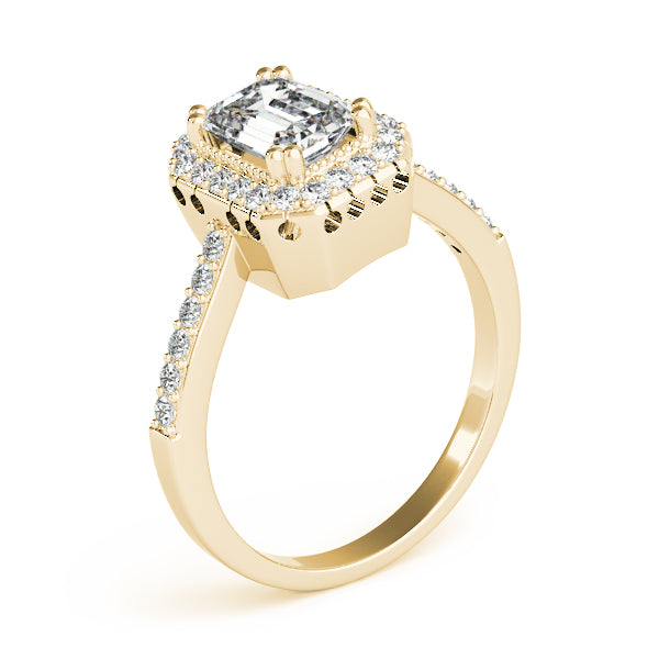 Emerald Gemstone Engagement Ring · 0.38 ct tw
