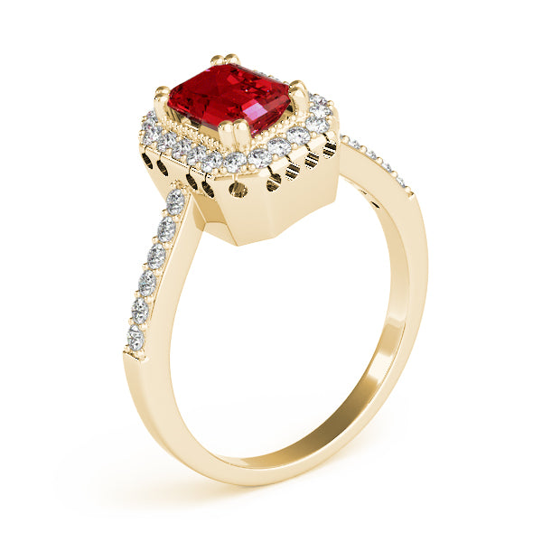 Emerald Gemstone Engagement Ring · 0.38 ct tw