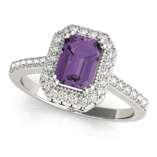 Emerald Gemstone Engagement Ring · 0.38 ct tw