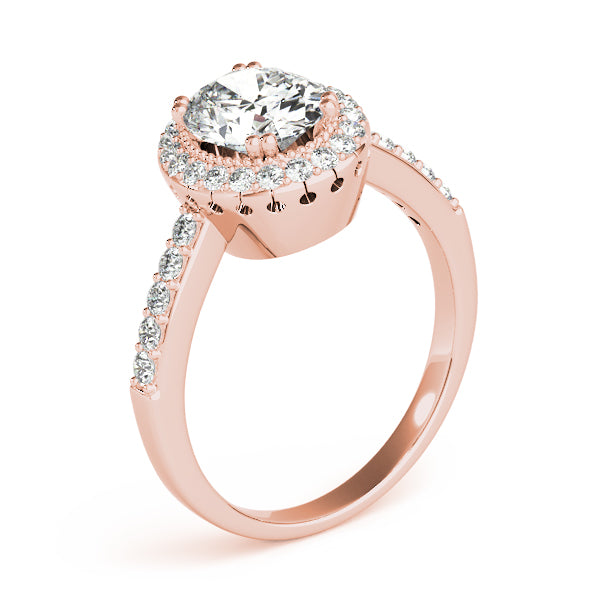 Oval Gemstone Engagement Ring · 0.25 ct tw
