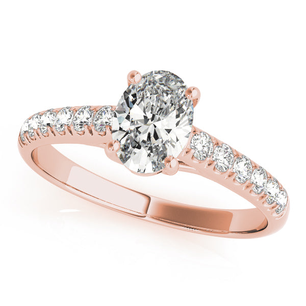 Oval Trellis Diamond Engagement Ring · 0.25 ct tw