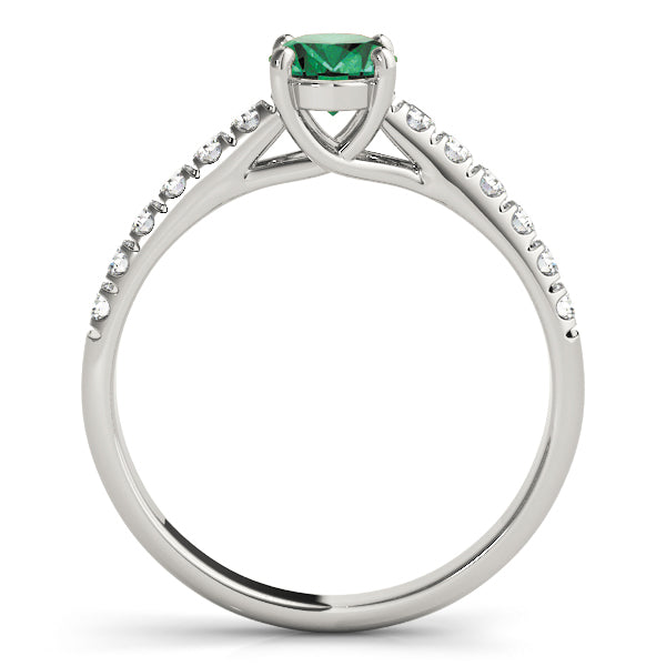 Oval Trellis Diamond Engagement Ring · 0.18 ct tw