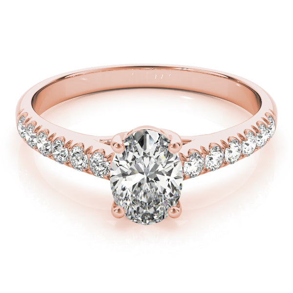 Oval Trellis Diamond Engagement Ring · 0.25 ct tw