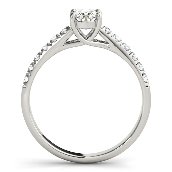 Oval Trellis Diamond Engagement Ring · 0.18 ct tw