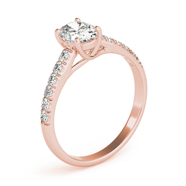 Oval Trellis Diamond Engagement Ring · 0.25 ct tw