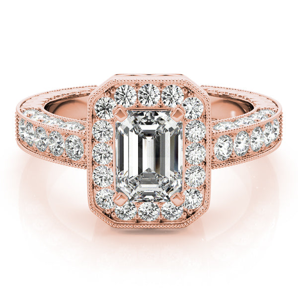 Emerald Gemstone Engagement Ring · 0.54 ct tw