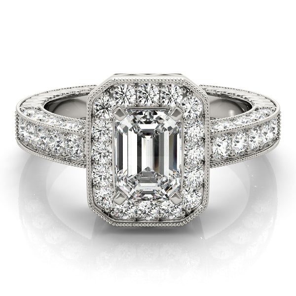 Emerald Gemstone Engagement Ring · 0.54 ct tw