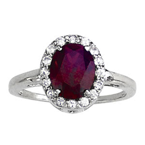 Oval Gemstone Fashion Ring · 0.24 ct tw