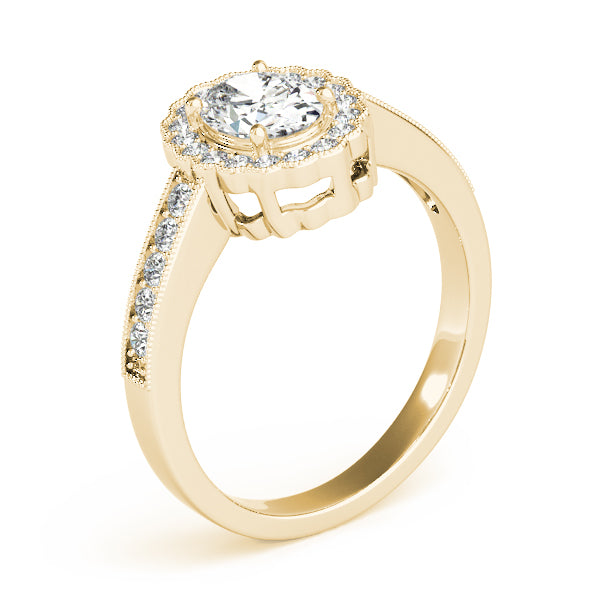 Oval Gemstone Engagement Ring · 0.24 ct tw