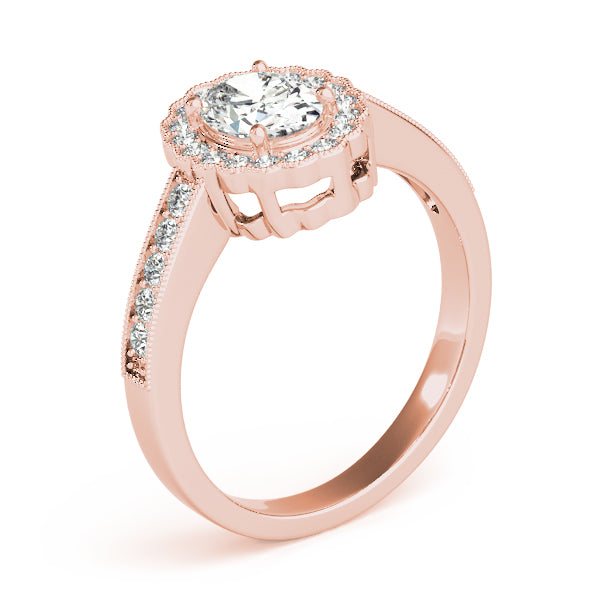 Oval Gemstone Engagement Ring · 0.24 ct tw