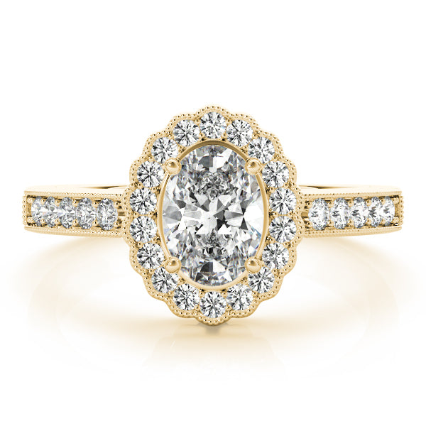 Oval Gemstone Engagement Ring · 0.24 ct tw