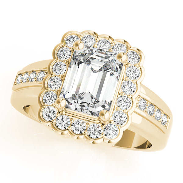 Emerald Gemstone Engagement Ring · 0.26 ct tw