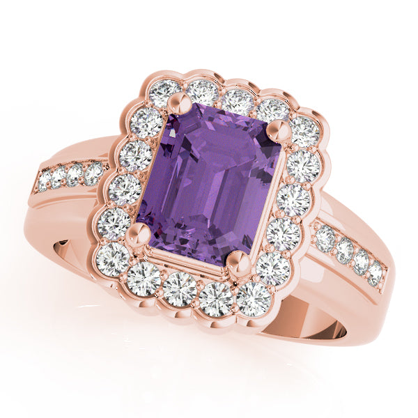 Emerald Gemstone Engagement Ring · 0.26 ct tw