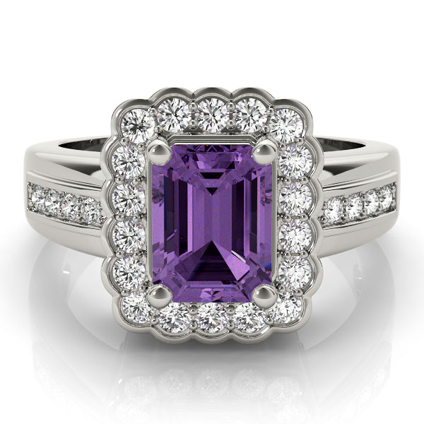 Emerald Gemstone Engagement Ring · 0.26 ct tw