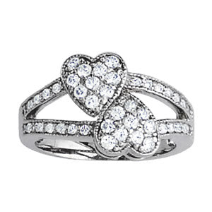 Heart Diamond Fashion Ring · 0.74 ct tw