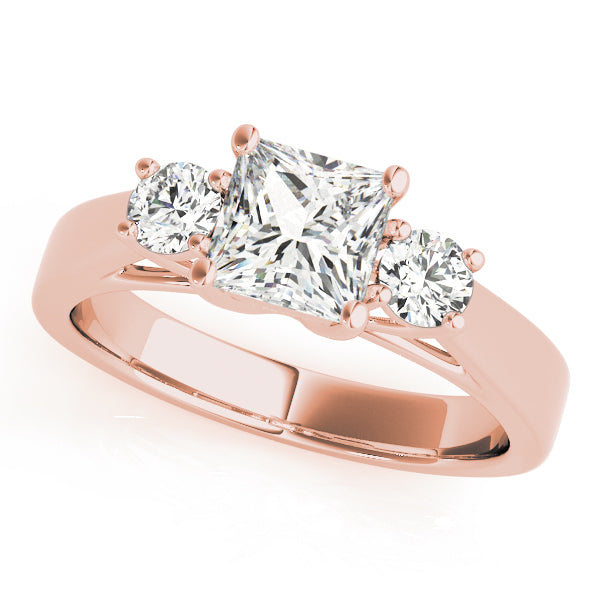 Square Three-Stone Princess Diamond Engagement Ring · 1.05 ct tw
