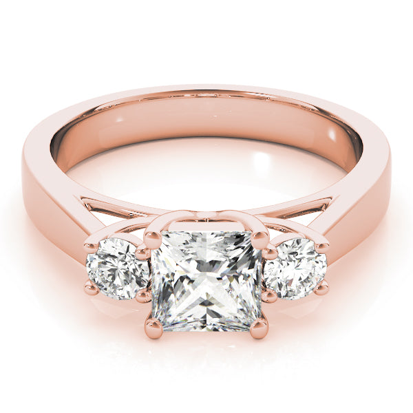 Square Three-Stone Princess Diamond Engagement Ring · 0.65 ct tw