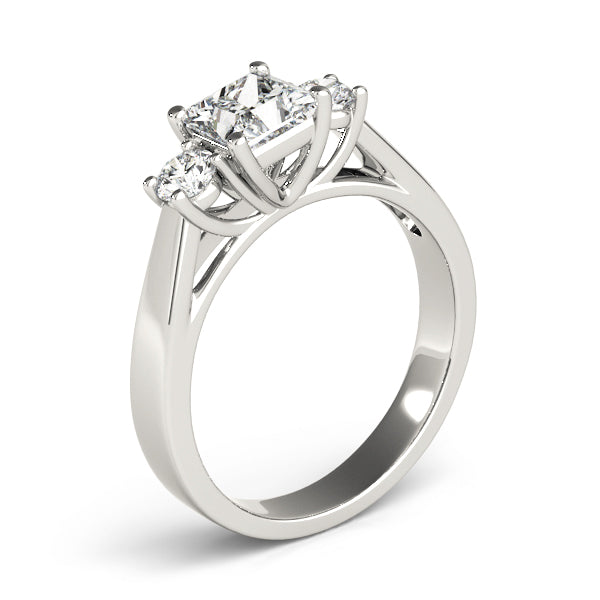 Square Three-Stone Princess Diamond Engagement Ring · 0.65 ct tw