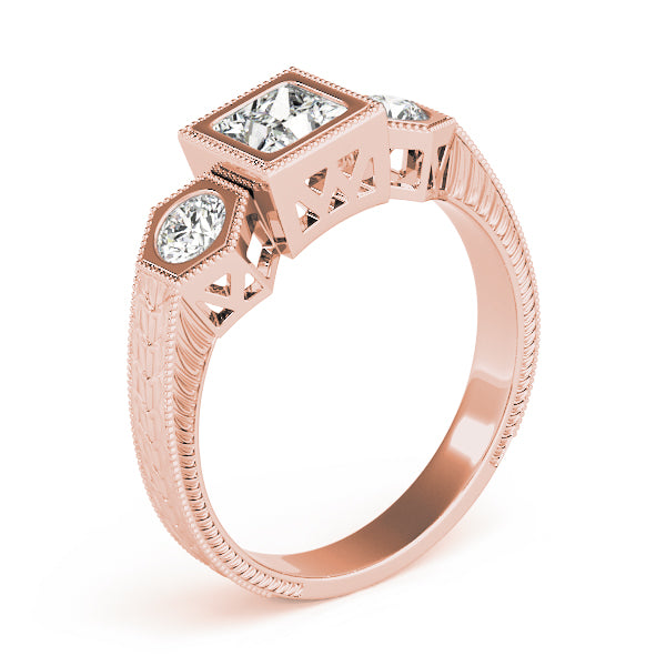 Square Three-Stone Princess Diamond Engagement Ring · 1.65 ct tw