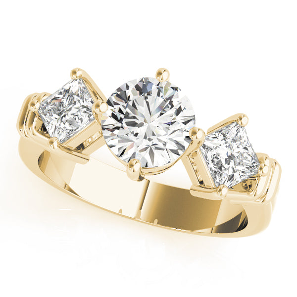 Round Three-Stone Diamond Engagement Ring · 1.82 ct tw