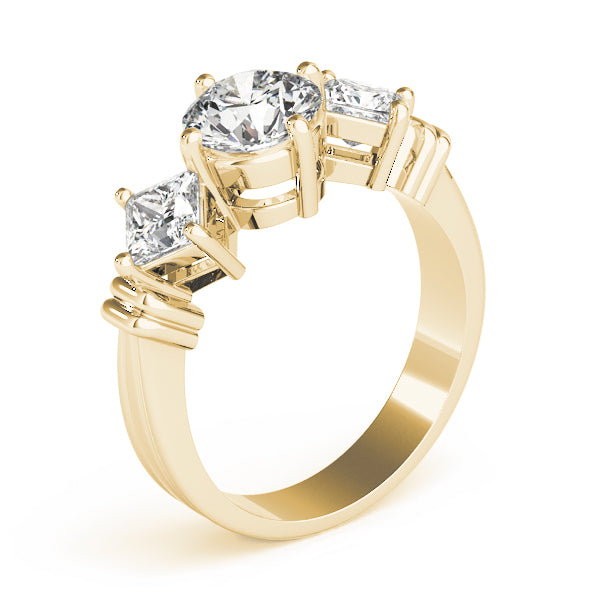 Round Three-Stone Diamond Engagement Ring · 1.82 ct tw