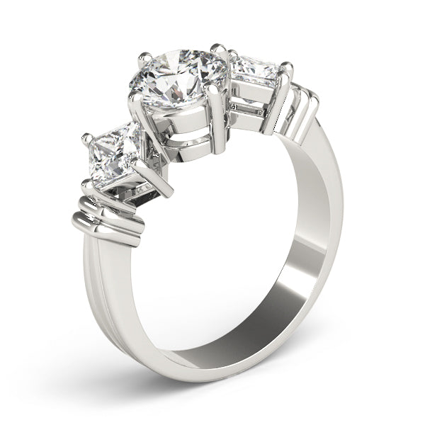 Round Three-Stone Diamond Engagement Ring · 1.82 ct tw
