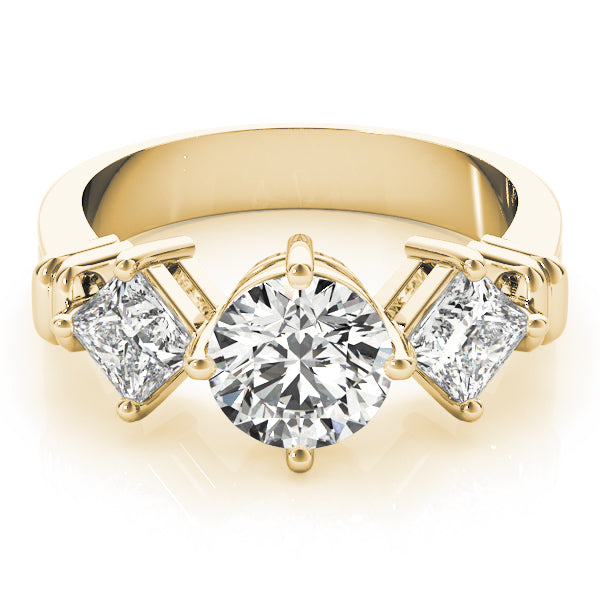 Round Three-Stone Diamond Engagement Ring · 1.82 ct tw