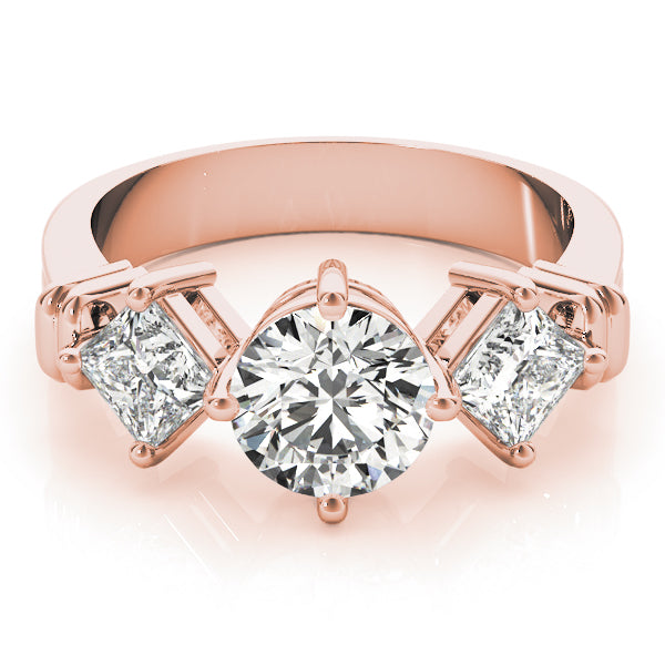 Round Three-Stone Diamond Engagement Ring · 1.82 ct tw