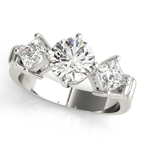 Round Three-Stone Diamond Engagement Ring · 1.82 ct tw