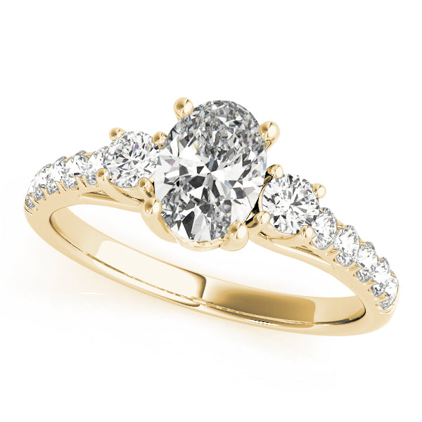 Oval Three-Stone Diamond Engagement Ring · 1.35 ct tw